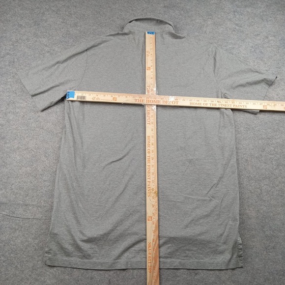 Polo Ralph Lauren Polo Shirt‎ Mens XL Gray Vintage Lisle Golf Pima Cotton Top - Picture 4 of 7
